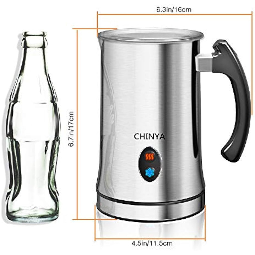 CHINYA Electric Milk Frother - Stainless Steel Automatic Foam Maker