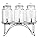 Del Sol Triple Glass Beverage Dispenser with Stand – 12L