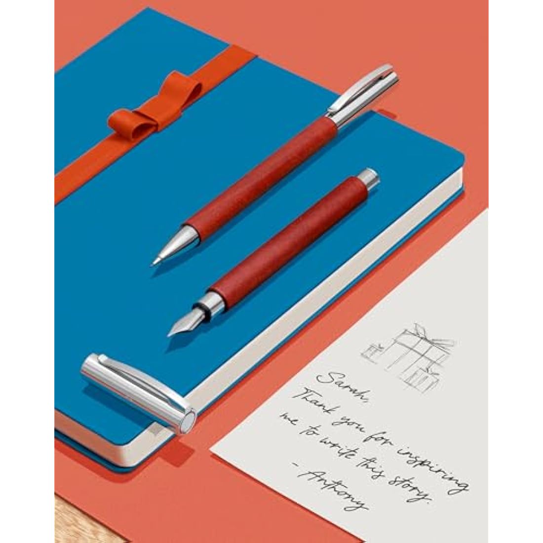 Faber-Castell Ambition Twist Pencil – Pearwood Brown & Chrome