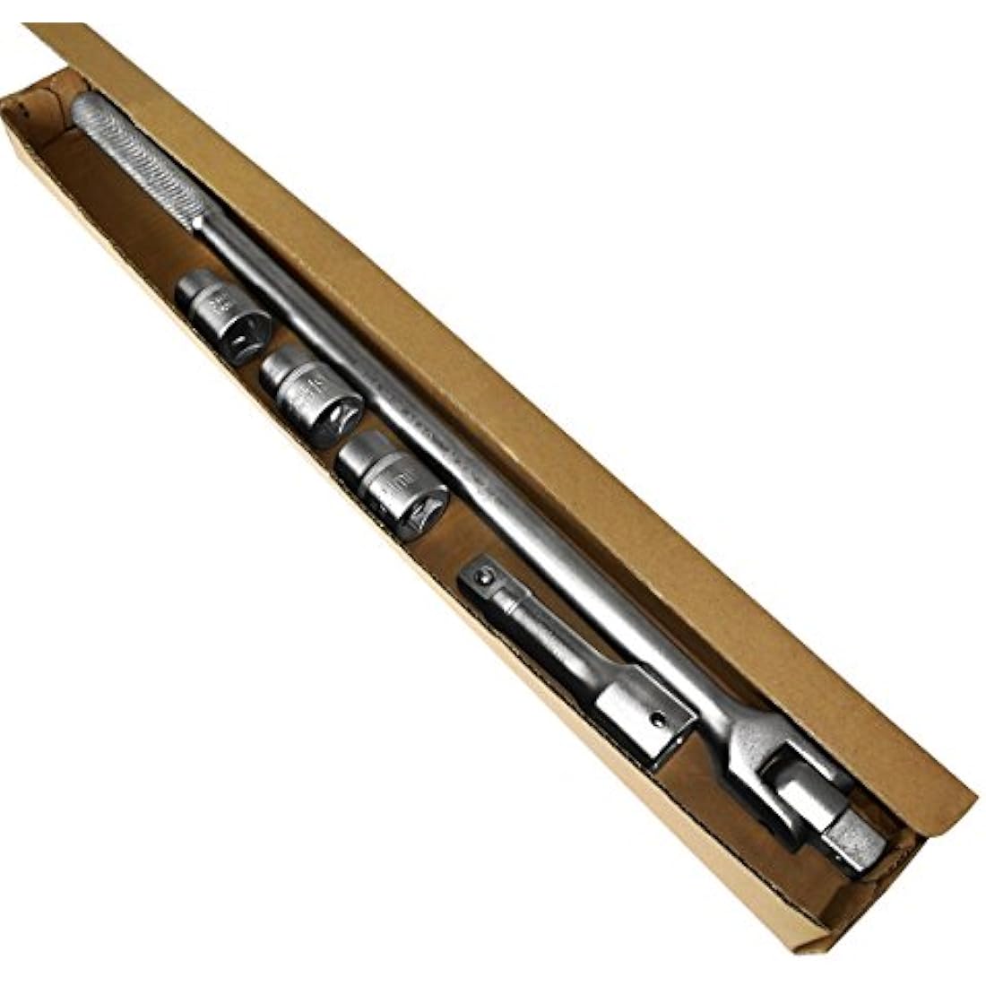 S&R 3/4" Breaker Bar Set – 600mm Flex Handle with 17, 19, 21mm Sockets
