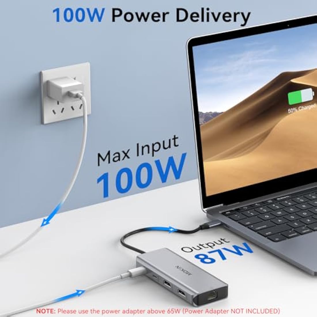 USB C Docking Station – Dual 4K@60Hz HDMI 8-in-1 Hub