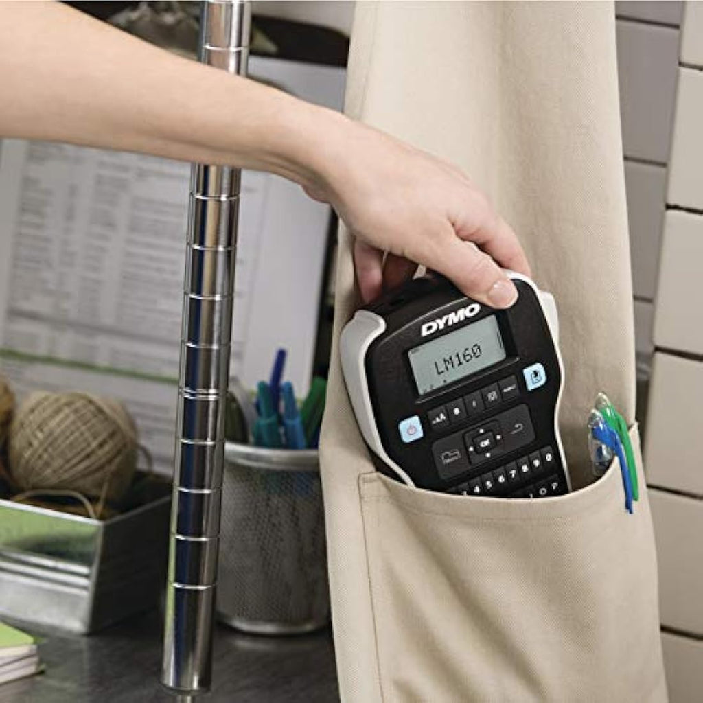 DYMO LabelManager 160 Portable Label Maker Kit | AZERTY | 3 D1 Tapes