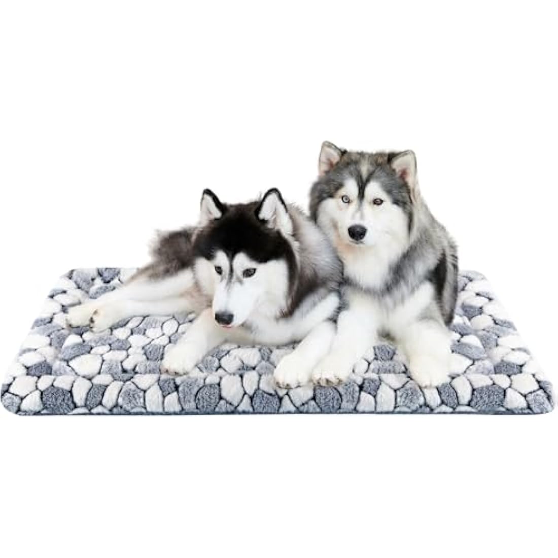 VANKEAN Reversible Dog Crate Pad – Washable Soft Pet Bed Mat, Grey
