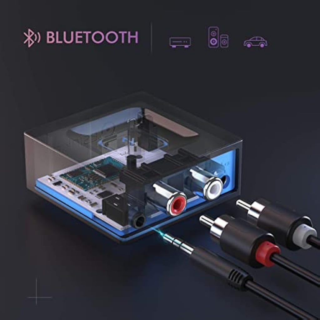 Esinkin Bluetooth Receiver | Wireless Audio Adapter for Sound Systems