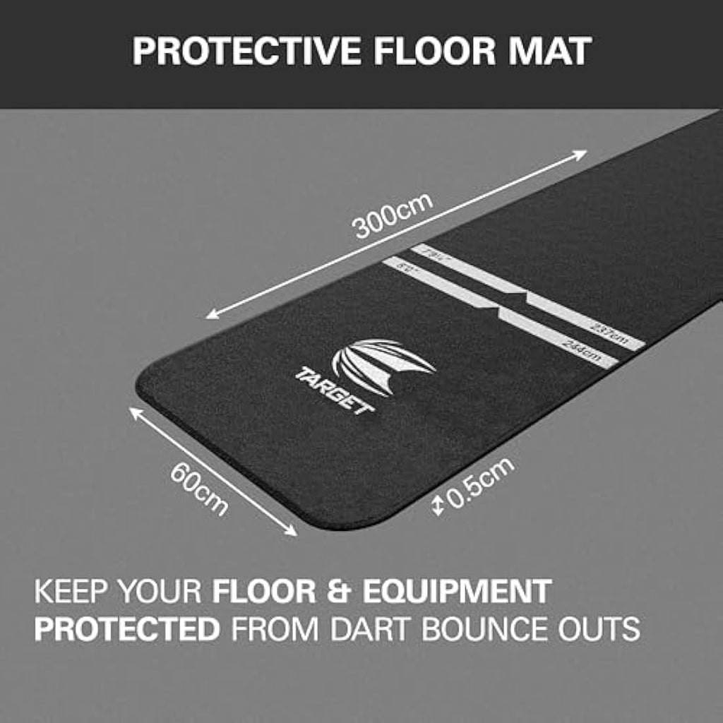 Target Darts World Champions Dart Mat – Non-Slip Oche with Throw Lines