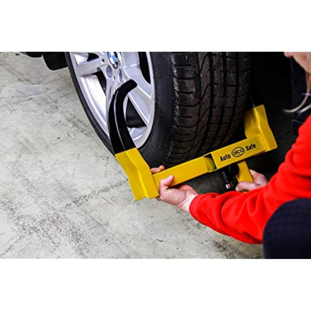Alca Germany Heavy Duty Wheel Clamp Anti-Theft Lock for Cars & Trailers