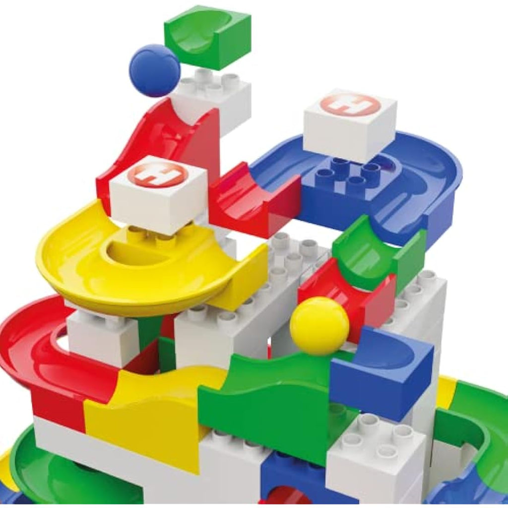 Hubelino Marble Run Basic Building Box – 123 Piece STEAM Construction Set