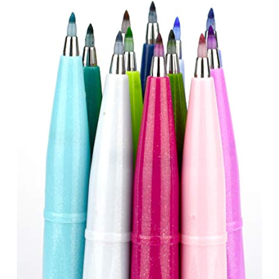 Pentel Brush Sign Pen Set – 24 Fibre Tip Calligraphy Drawing Markers