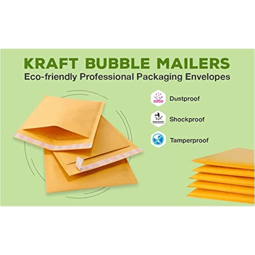NaXew A3 Padded Envelopes | Yellow Bubble Mailer Bags - 10 Pack