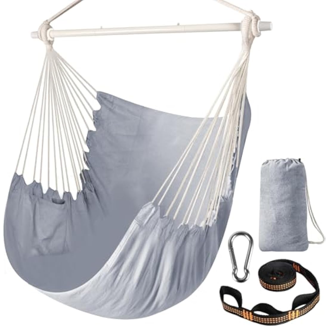 Chihee Hammock Chair – Portable Hanging Swing with Metal Spreader Bar
