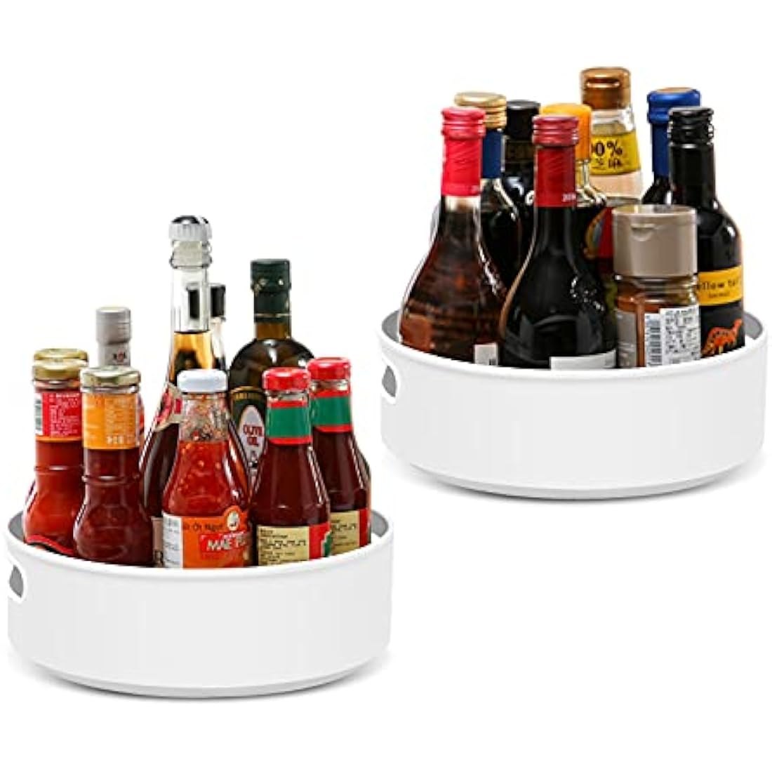 Lazy Susan Turntable Spice Rack – 9" Non-Slip 2-Pack