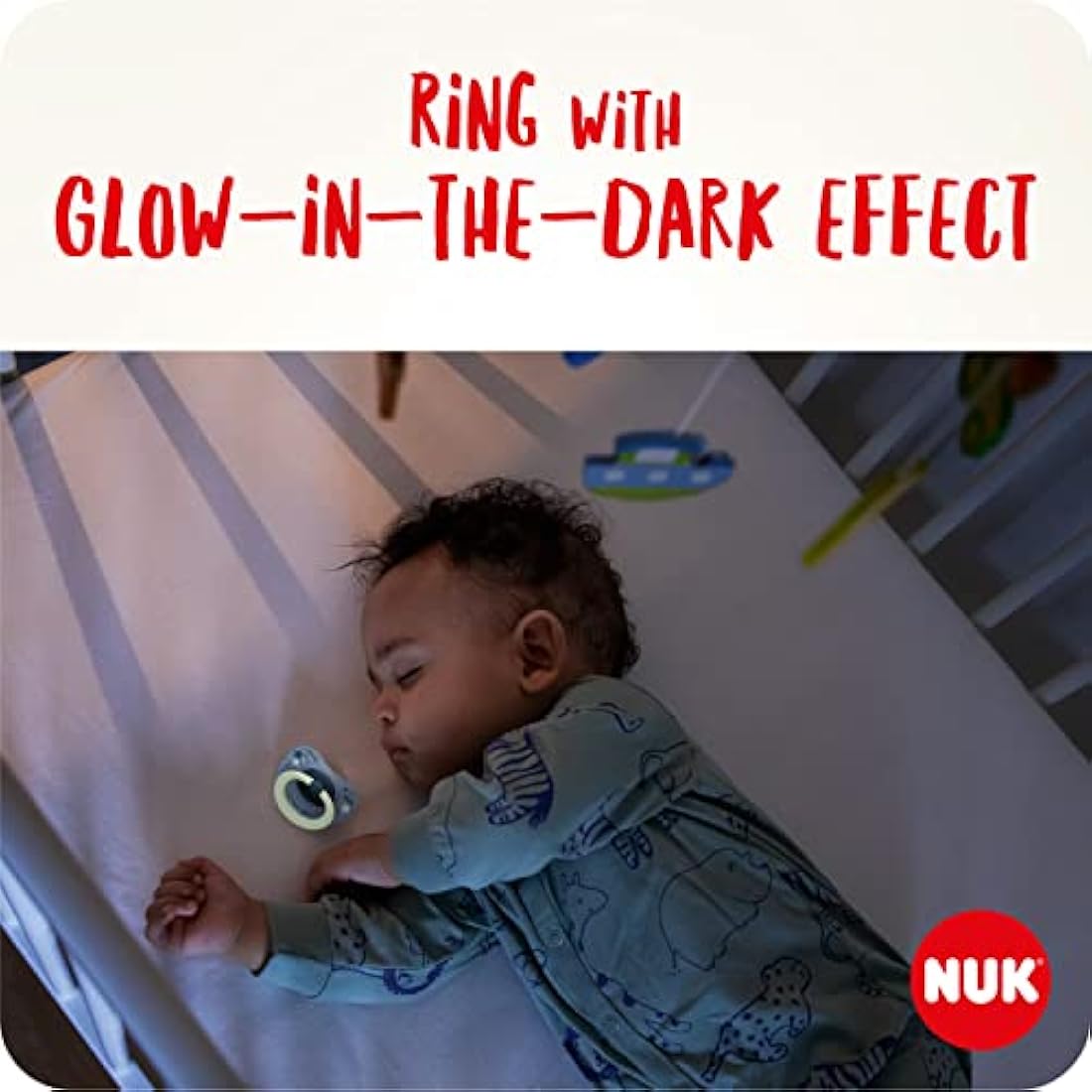 NUK Signature Glow-in-the-Dark Silicone Soothers | 18-36m | 4 Pack