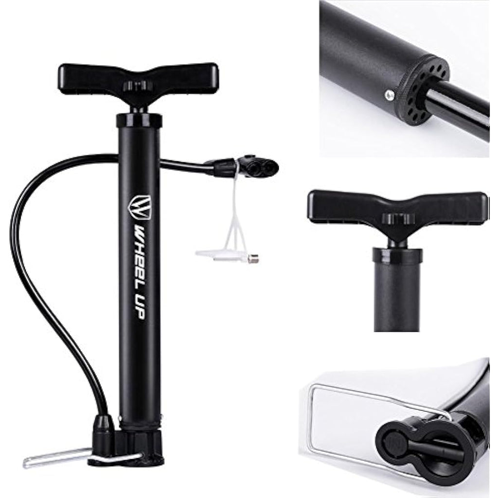 LETTON Portable Bike Floor Pump – 120PSI Presta & Schrader Mini Inflator