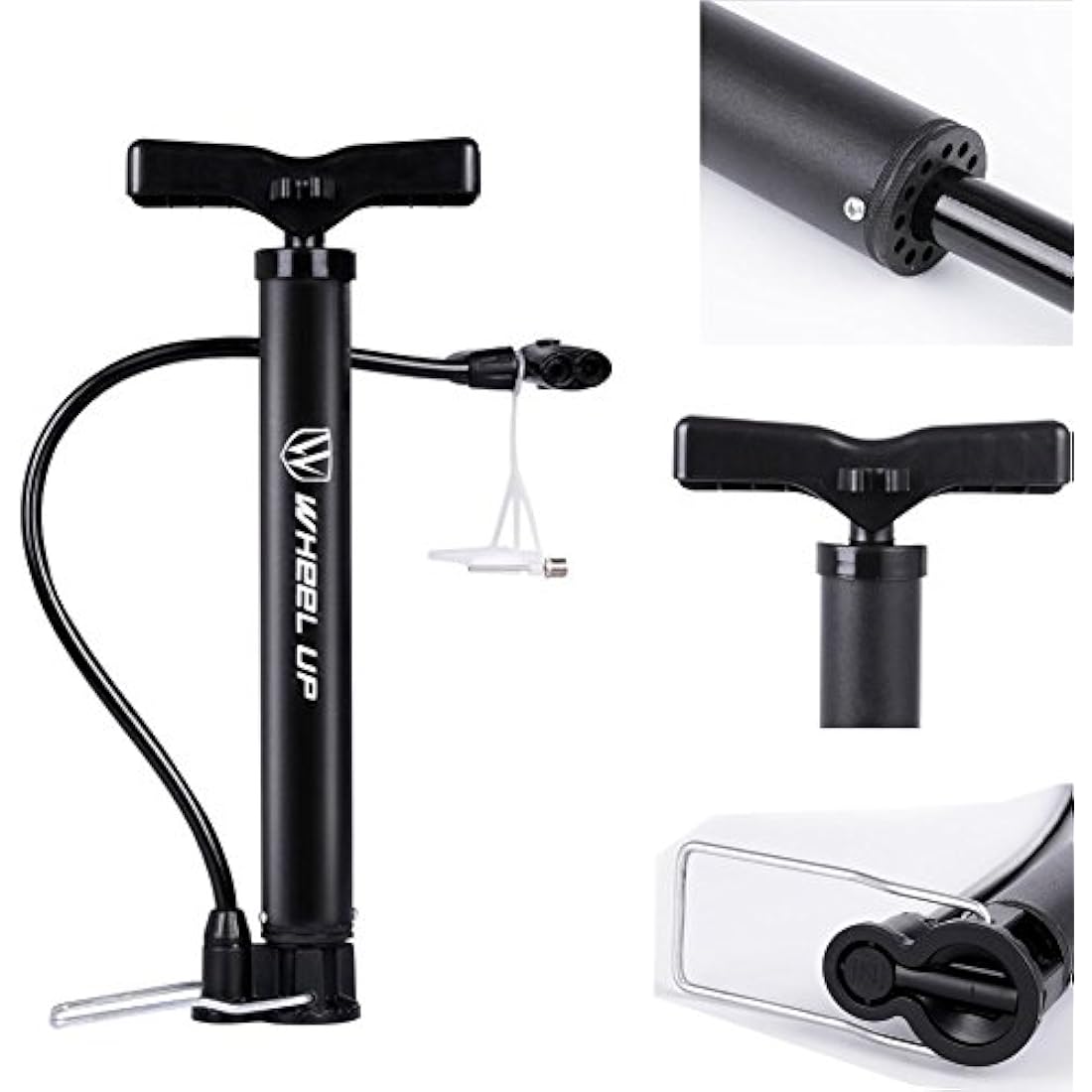 LETTON Portable Bike Floor Pump – 120PSI Presta & Schrader Mini Inflator