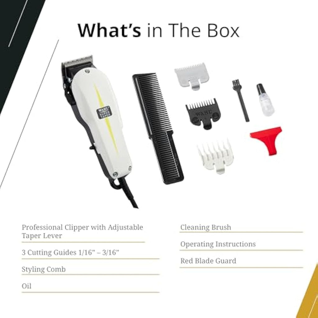 Wahl 8400 Professional Super Taper Hair Clipper – Adjustable Blade