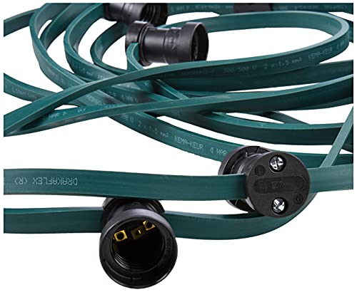 Bachmann 740.005 Outdoor String Lights | 10m Light Chain with 10 Sockets
