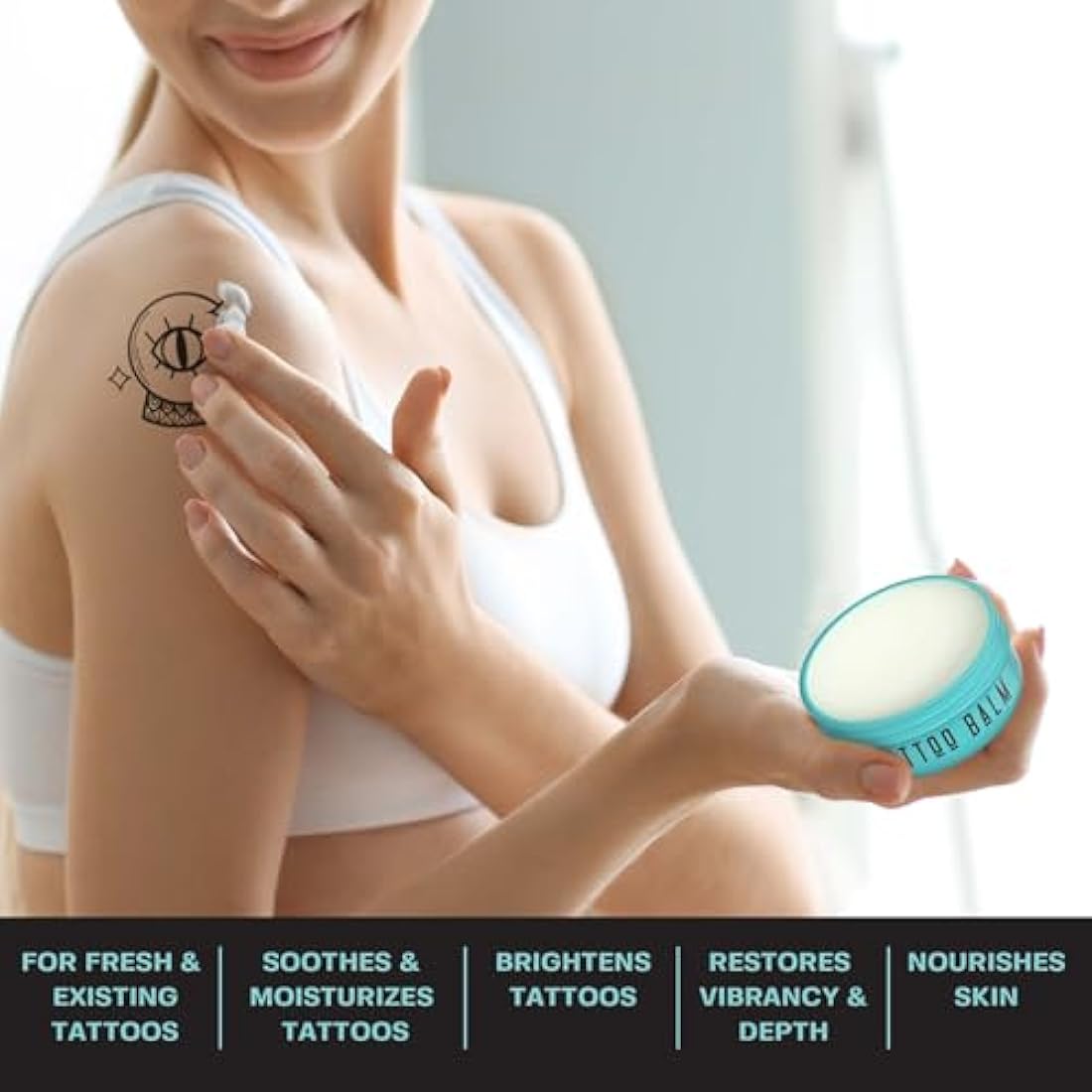Base Labs Tattoo Balm - Organic Aftercare for Color Brightening - 2PK