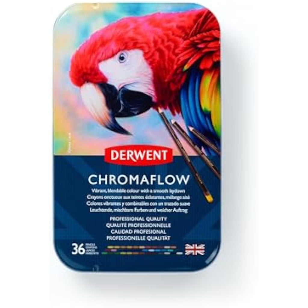 Derwent Chromaflow Colored Pencils – Set of 36 Professional Art Pencils