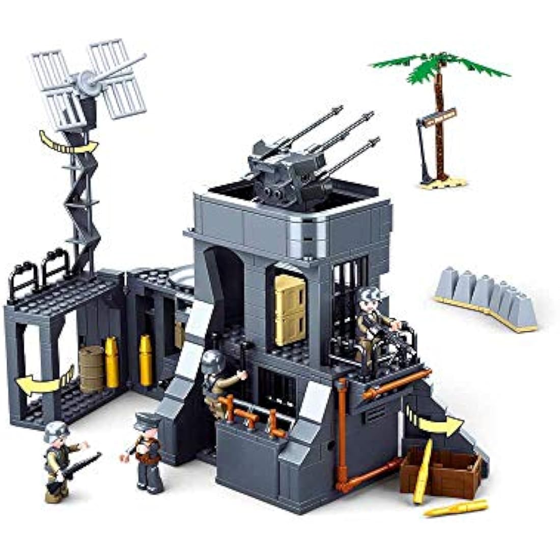 Sluban WW2 Bunker in the Dunes Building Set | 765 Military Bricks