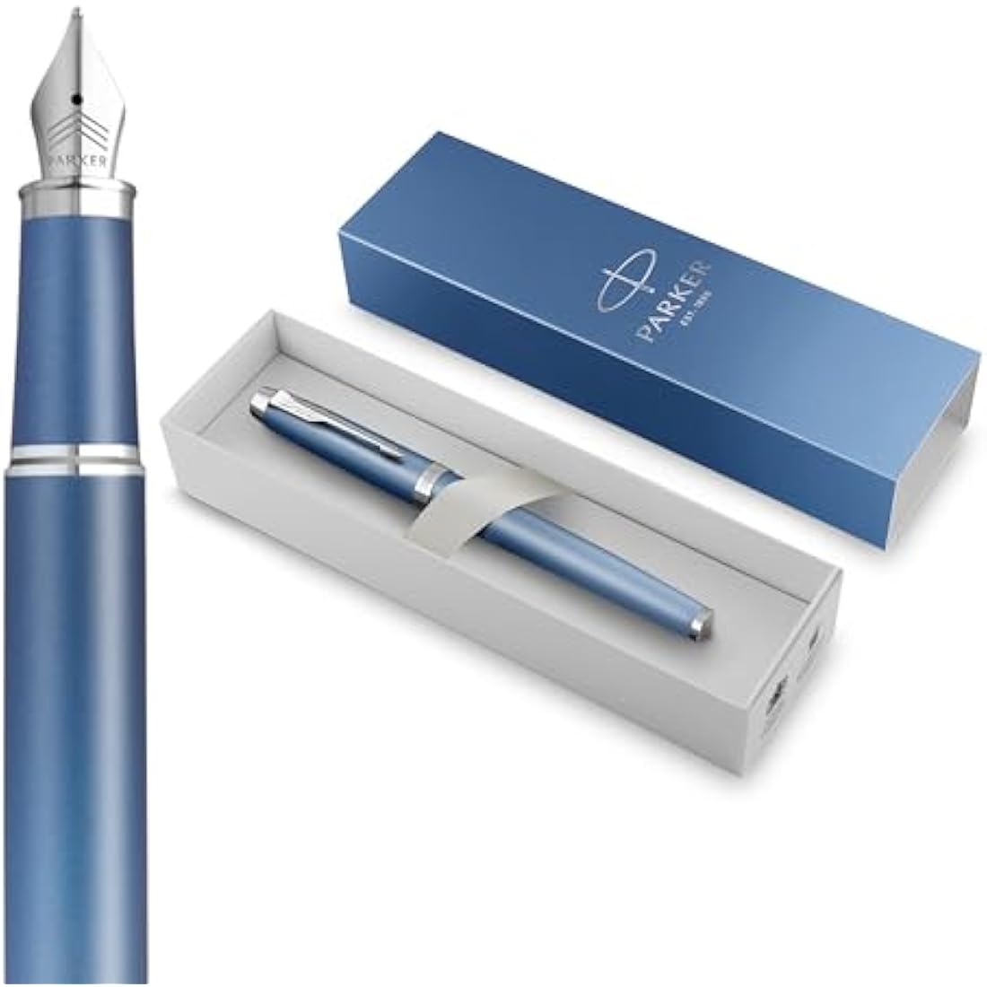 Parker IM Writing Rituals Fountain Pen | Peaceful Blue | Fine Nib
