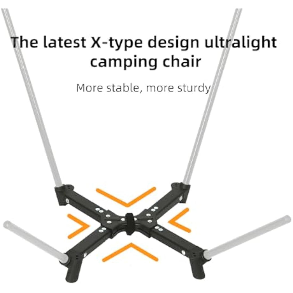 Rock Cloud X-Shape Portable Camping Chair | Ultralight Folding Outdoor Seat