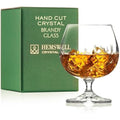 Hemswell Crystal Hand-Cut Brandy Glass | 250ml Cognac Snifter Gift Box