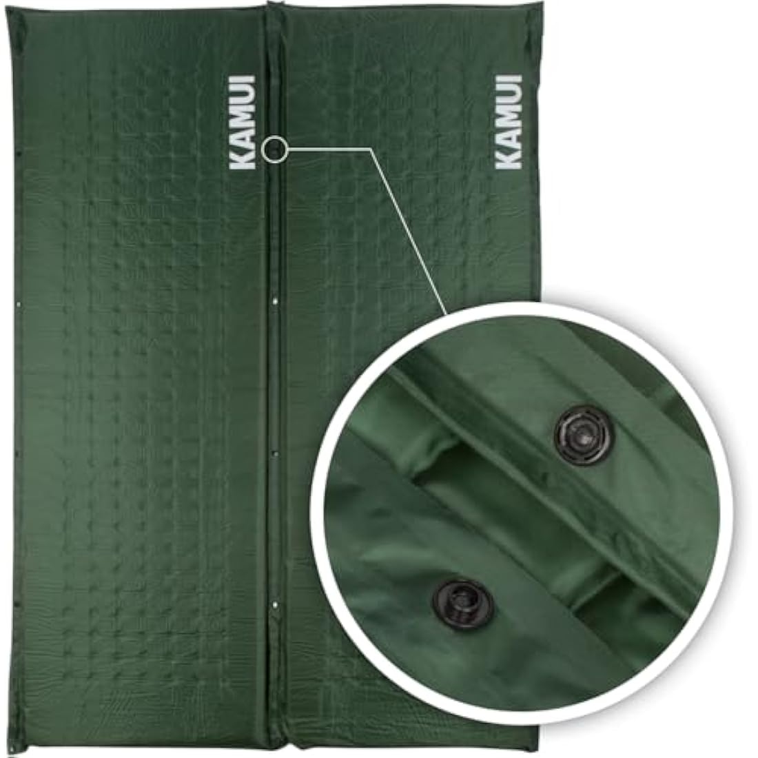 KAMUI Self Inflating Sleeping Mat | 5cm Thick Foam Camping Pad - Green