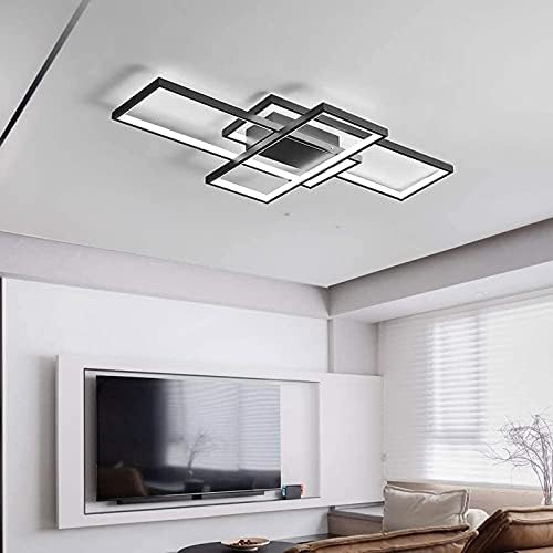 Diossad Modern LED Ceiling Light – Dimmable Flush Mount Chandelier, 54W