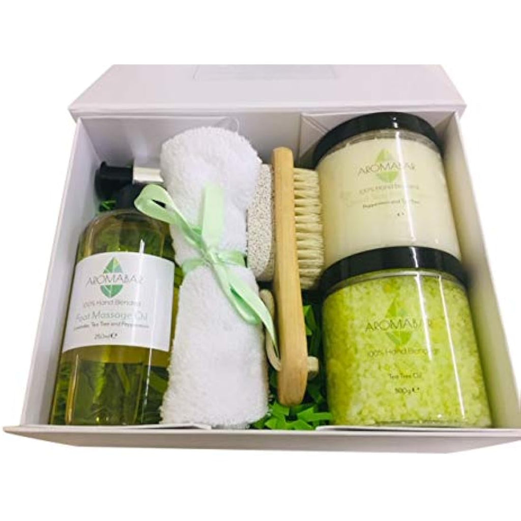 Spa Foot Pamper Kit - Peppermint & Tea Tree Pedicure Set