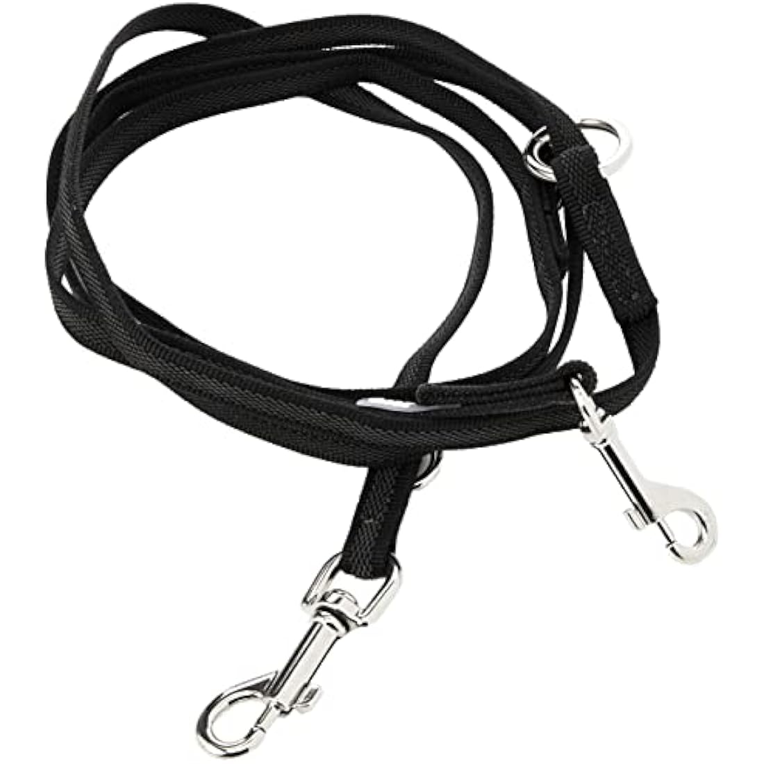 Super-Grip Dog Leash – Durable Rubber Training Lead, Black