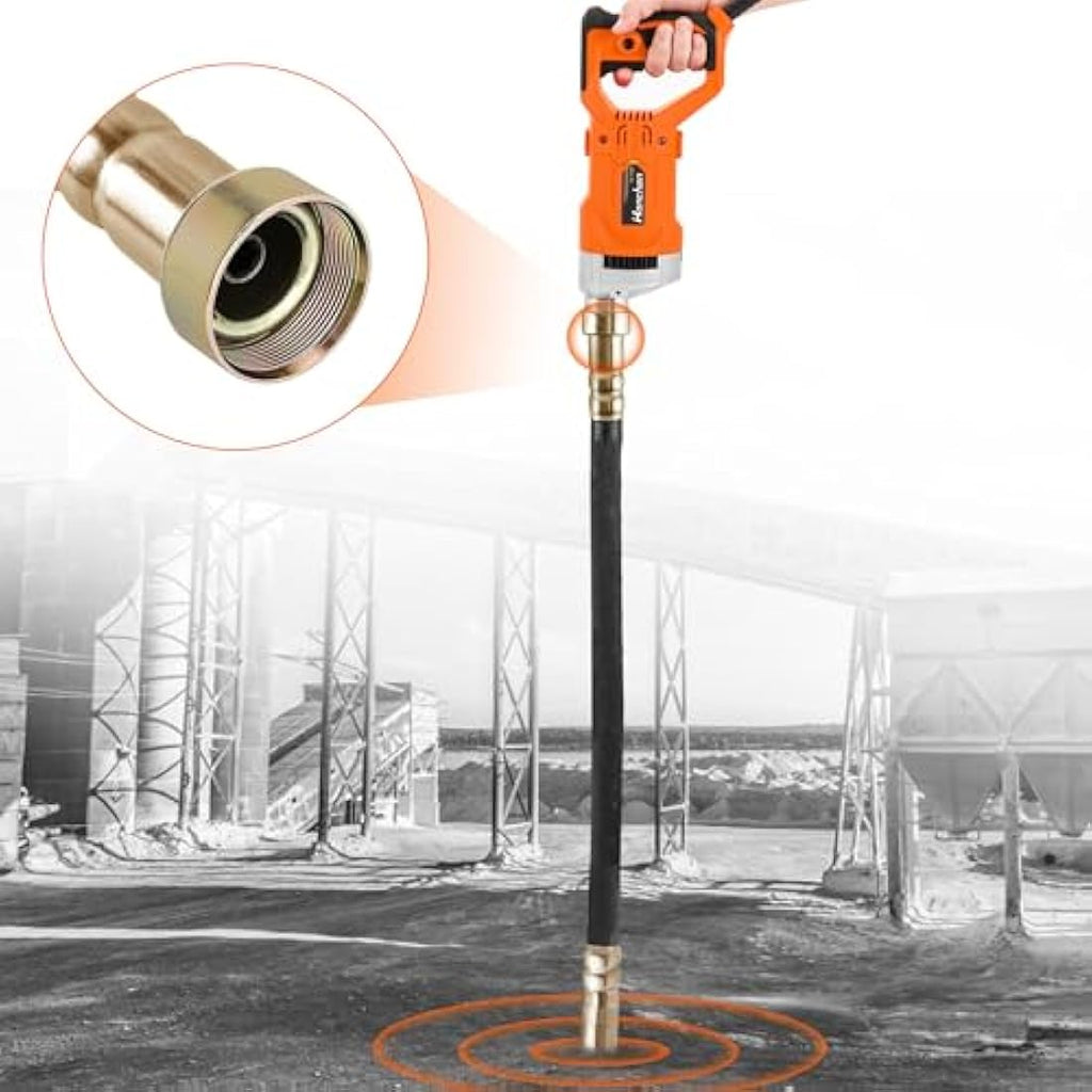 Hanchen 1280W Concrete Vibrator – 35mm Industrial Poker with 1.5m Hose