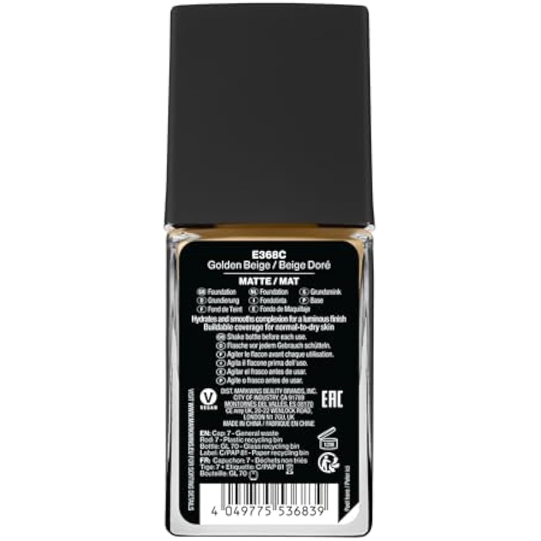 Wet n Wild Photo Focus Matte Foundation – Vegan Golden Beige