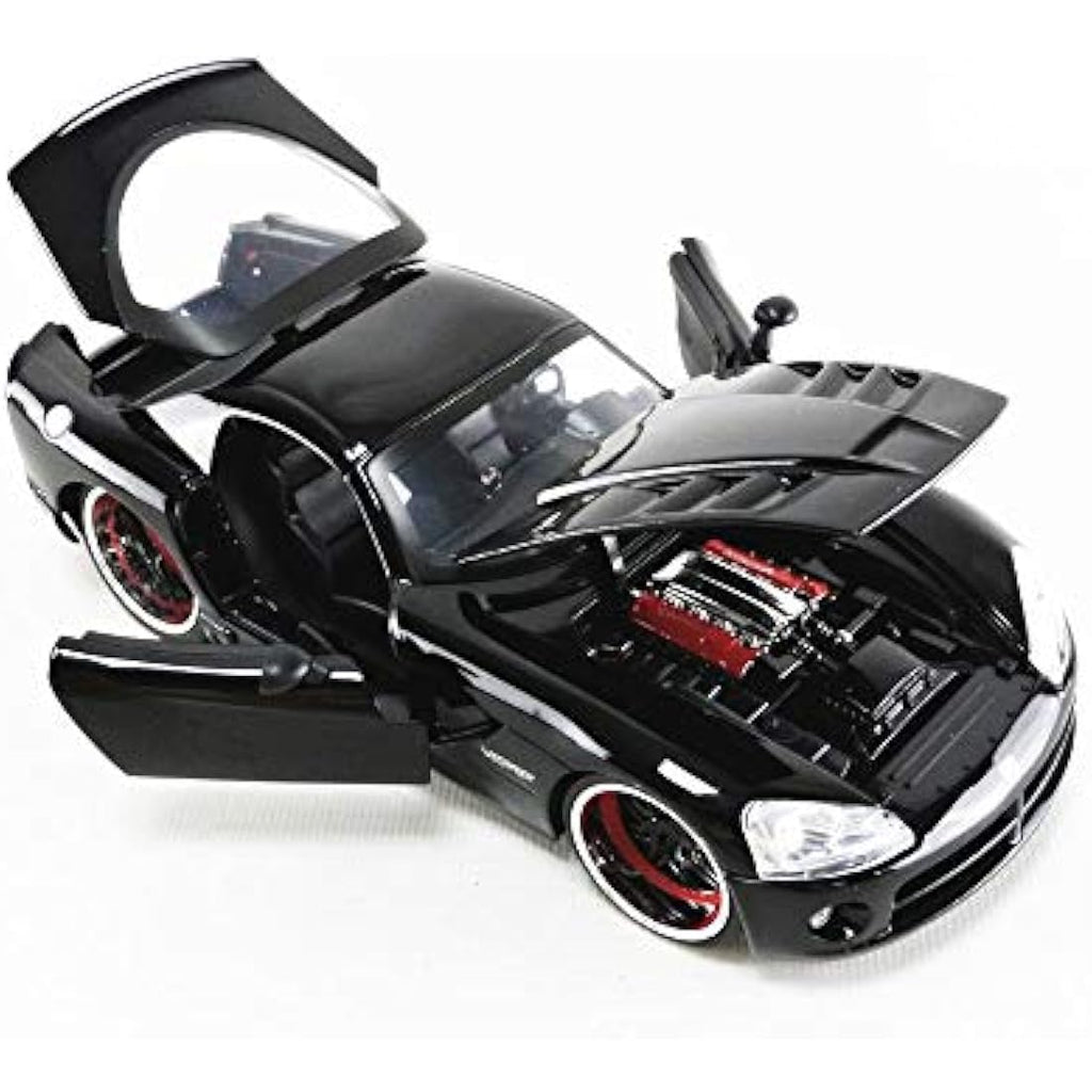 Jada Toys Dodge Viper SRT-10 Diecast Model Car - 1:24 Scale Black