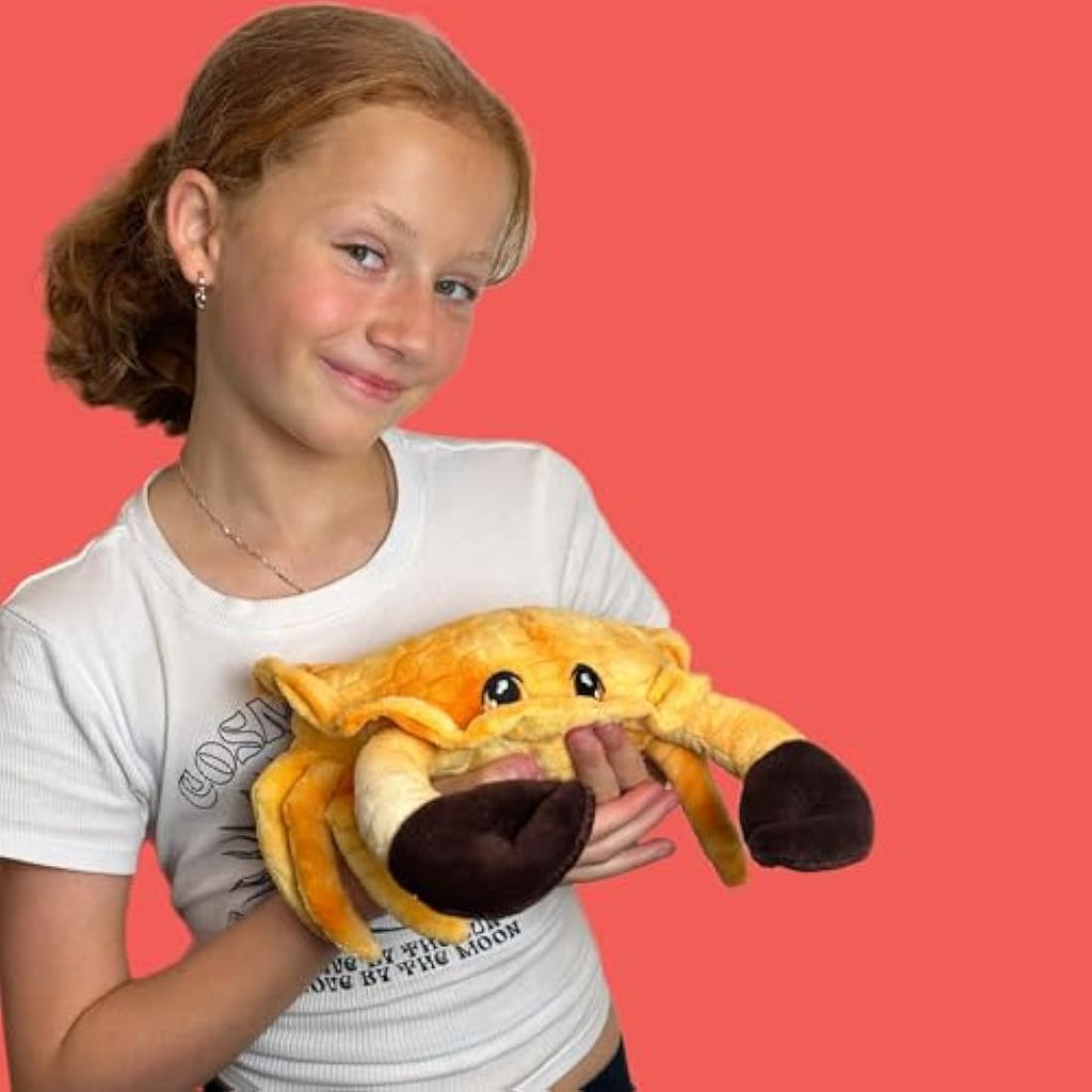 Deluxe Paws Recycled Plush Crab – 25cm Eco-Friendly Sea Life Toy
