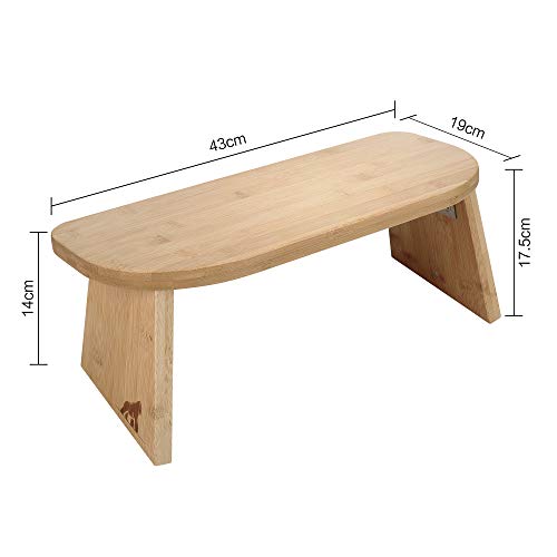 My Fat Gorilla Ergonomic Bamboo Meditation Stool - Foldable Yoga Bench