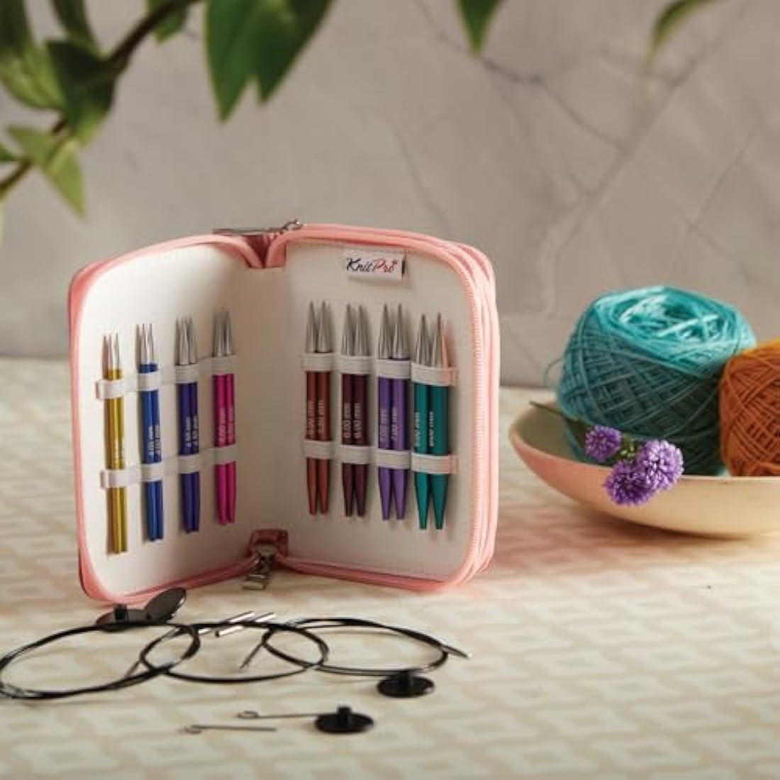 KnitPro Zing Deluxe Interchangeable Needle Set | 8 Sizes (3.5-8mm)