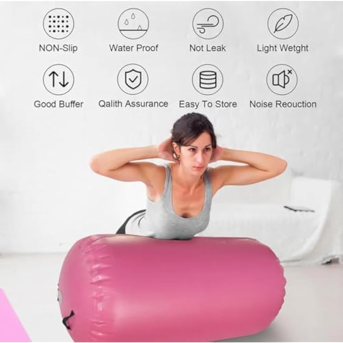 Inflatable Air Roller Gymnastics Barrel Backflip Trainer