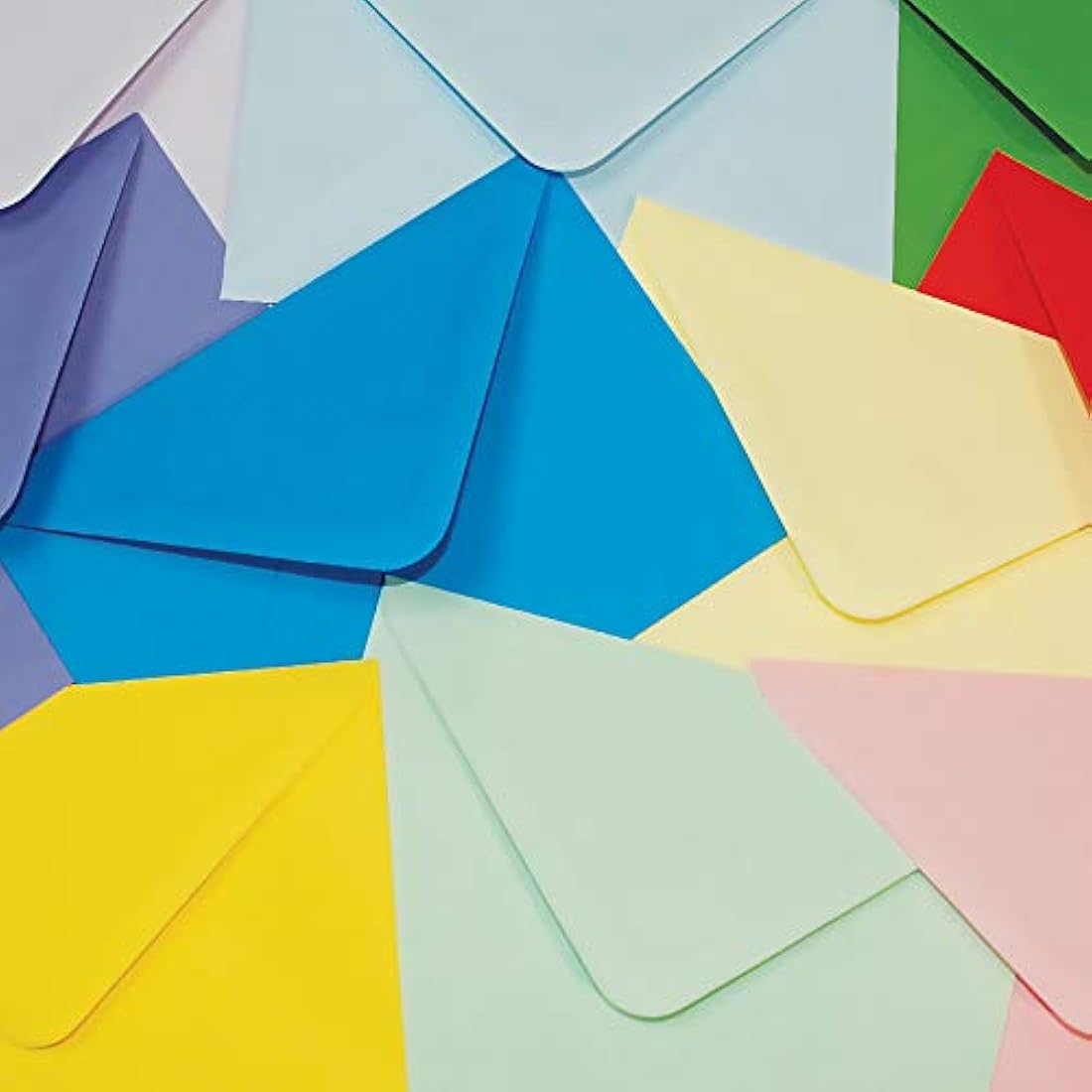 Craft UK C5 Envelopes - 150 Pack Assorted Brights & Pastels for Crafts
