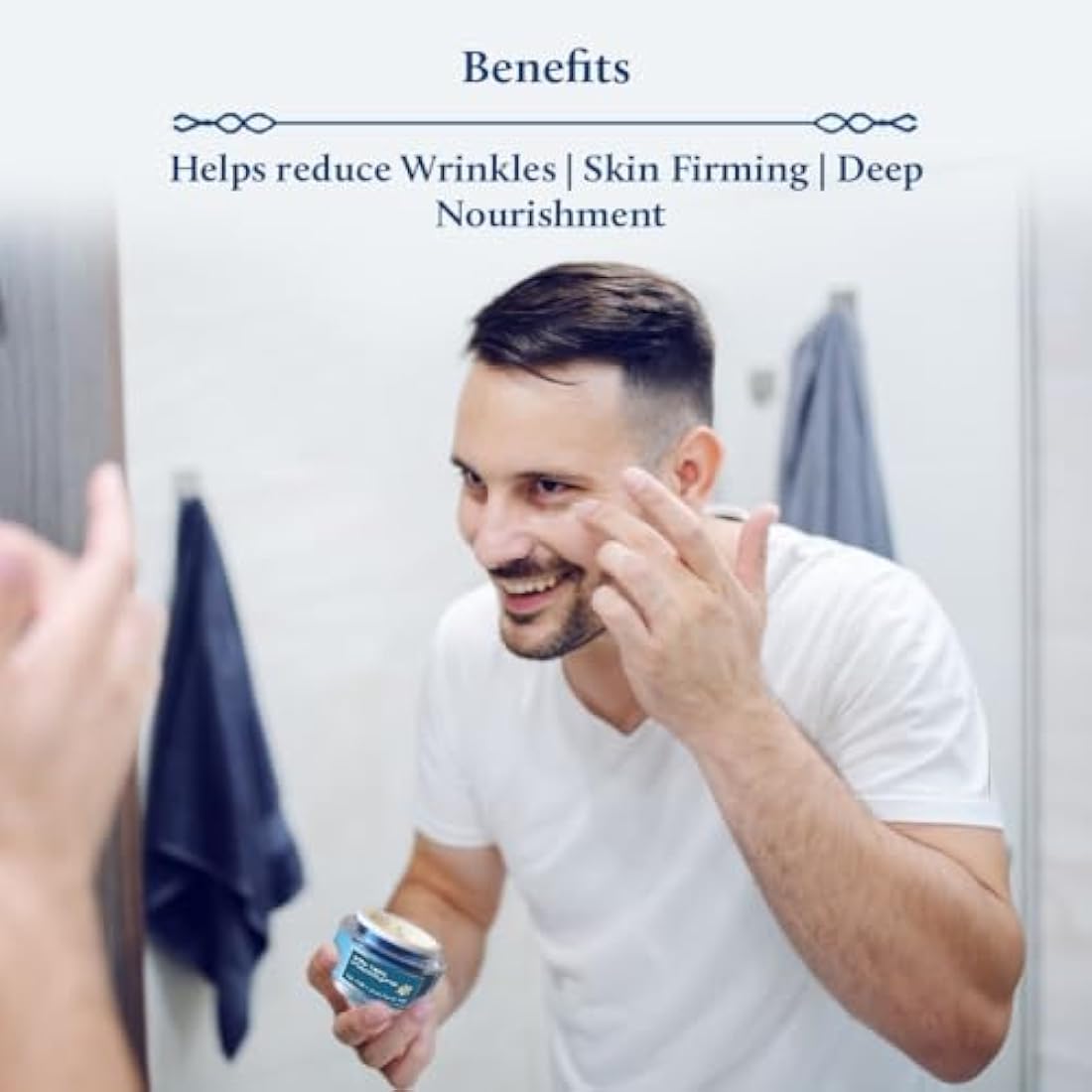 Blue Nectar Anti Aging Cream for Men | Natural Firming Moisturizer - 50g