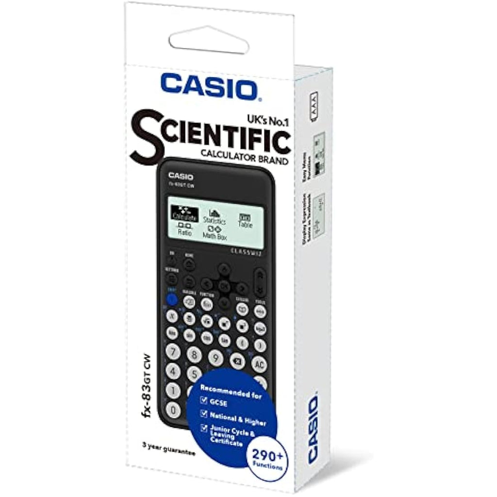 Casio fx-83GTCW Scientific Calculator - Black GCSE Exam Approved