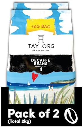 Taylors of Harrogate Decaf Coffee Beans – 100% Arabica, 2kg Pack