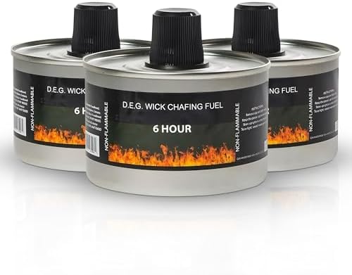 Chafing Fuel Can – 6 Hour Liquid Wick for Catering