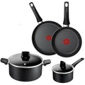 Tefal Titanium Stone Induction Non-Stick Cookware Set - 4 Piece | Metal Safe