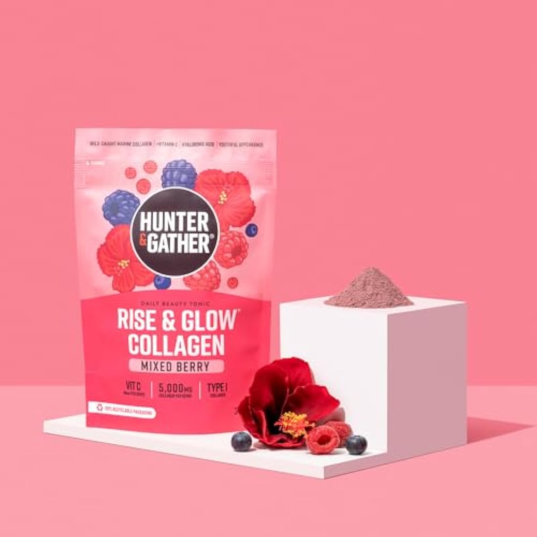 Hunter & Gather Marine Collagen Beauty Tonic – Mixed Berry 300g