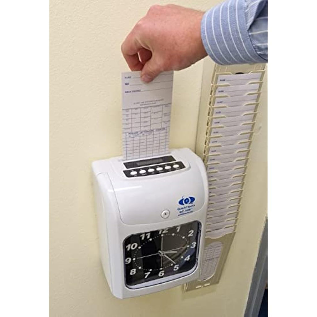 QuickClocks Weekly Clocking in Cards - Recycled Paper Pack of 500