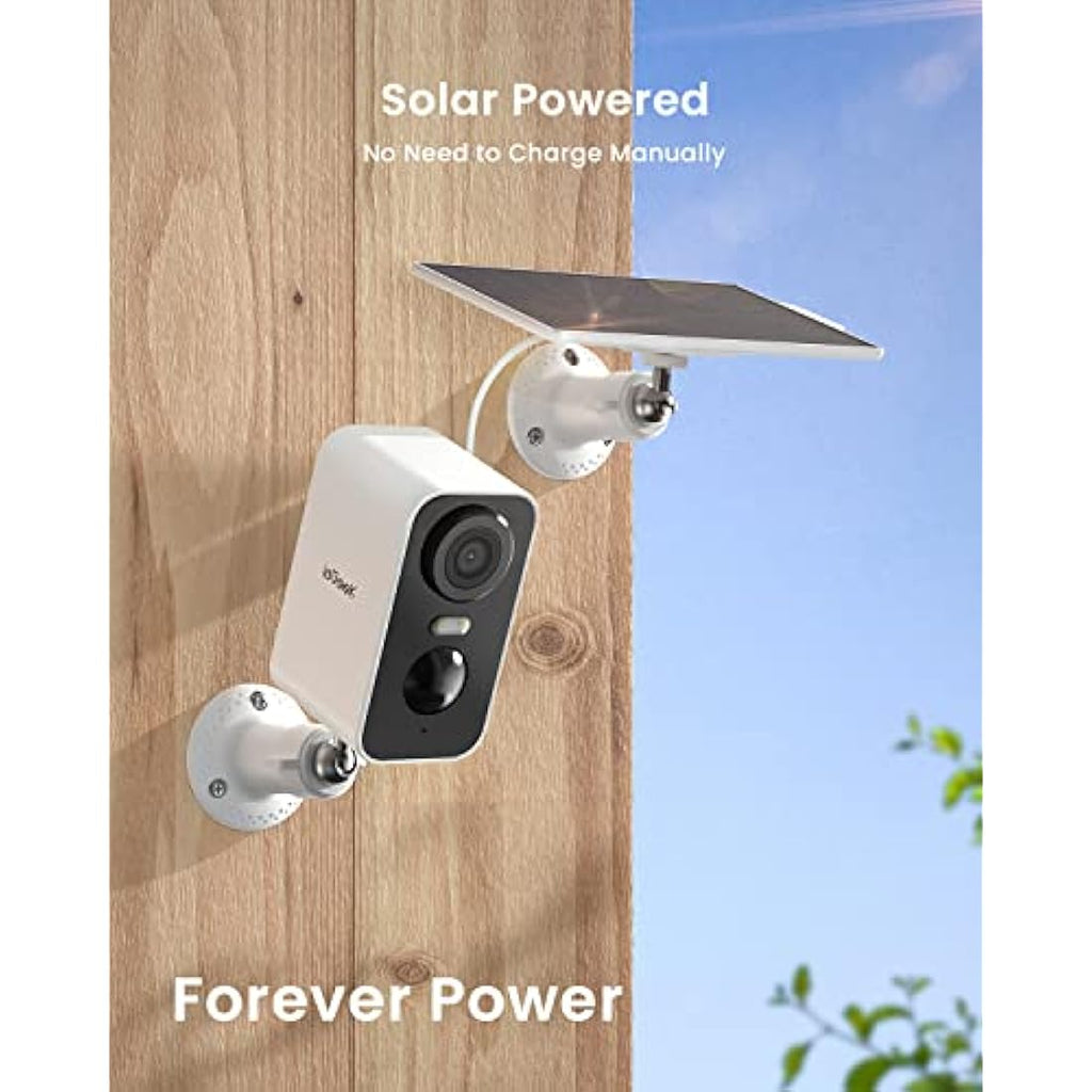 ieGeek Solar Security Camera Outdoor – 2K Wireless CCTV with Color Night Vision