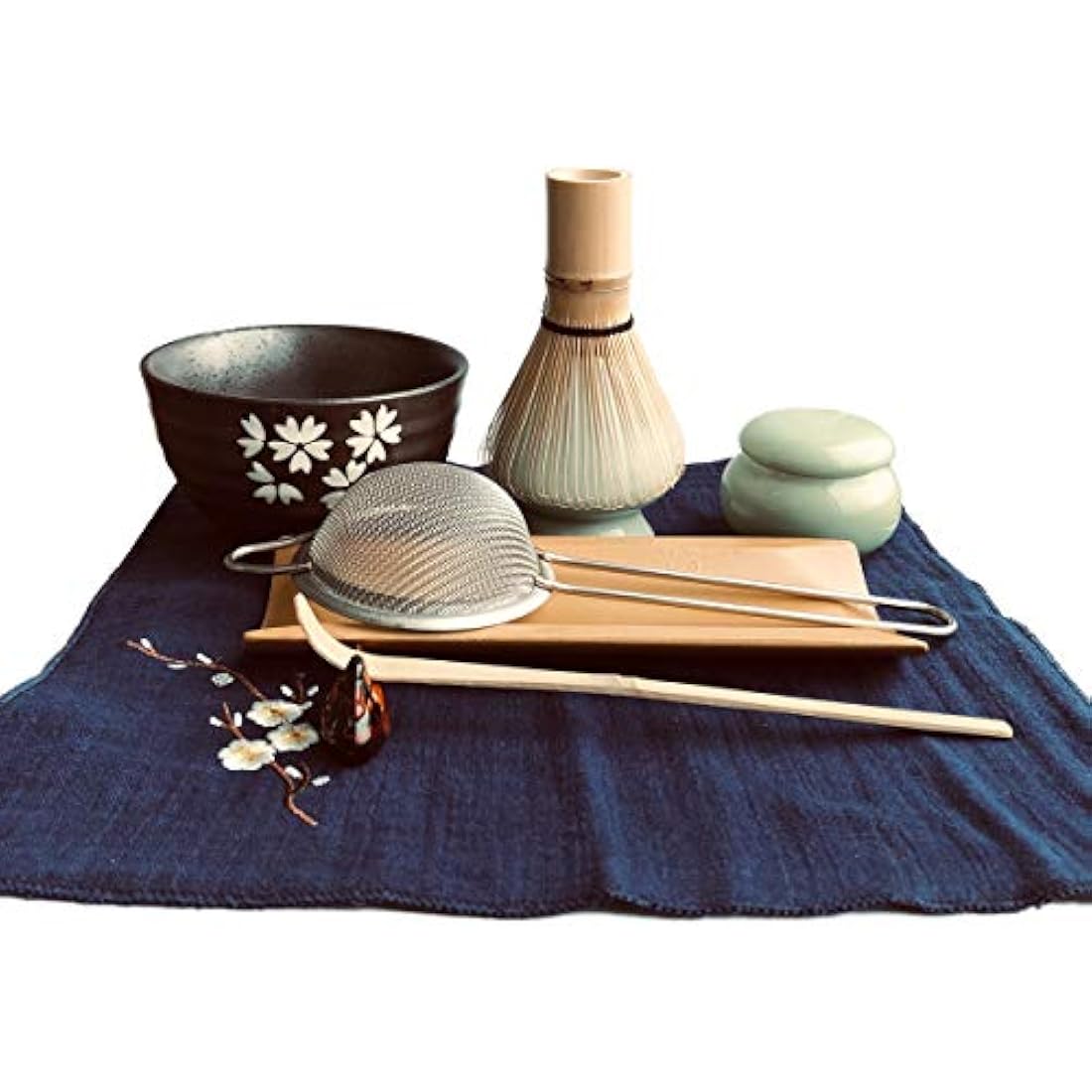 Artcome 9-Piece Japanese Matcha Tea Set | Bamboo Whisk & Ceramic Bowl