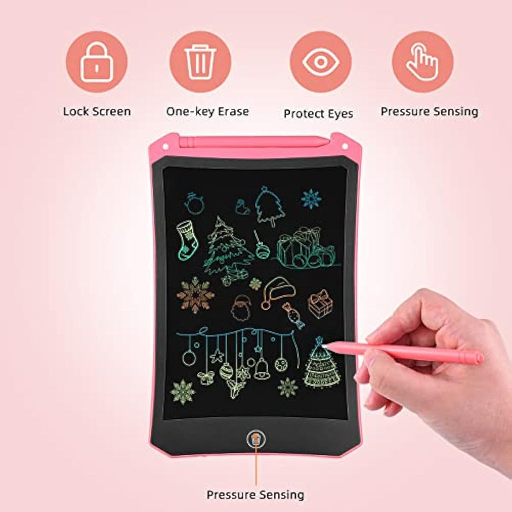 PINKCAT 8.5" LCD Writing Tablet 2-Pack | Colorful Doodle Board for Kids