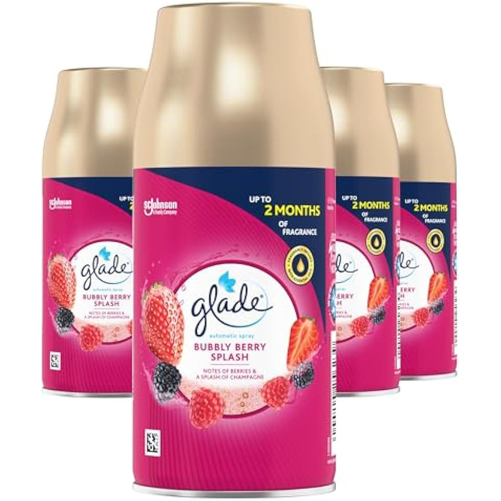 Glade Automatic Air Freshener Refills – Bubbly Berry Splash – 4 Pack