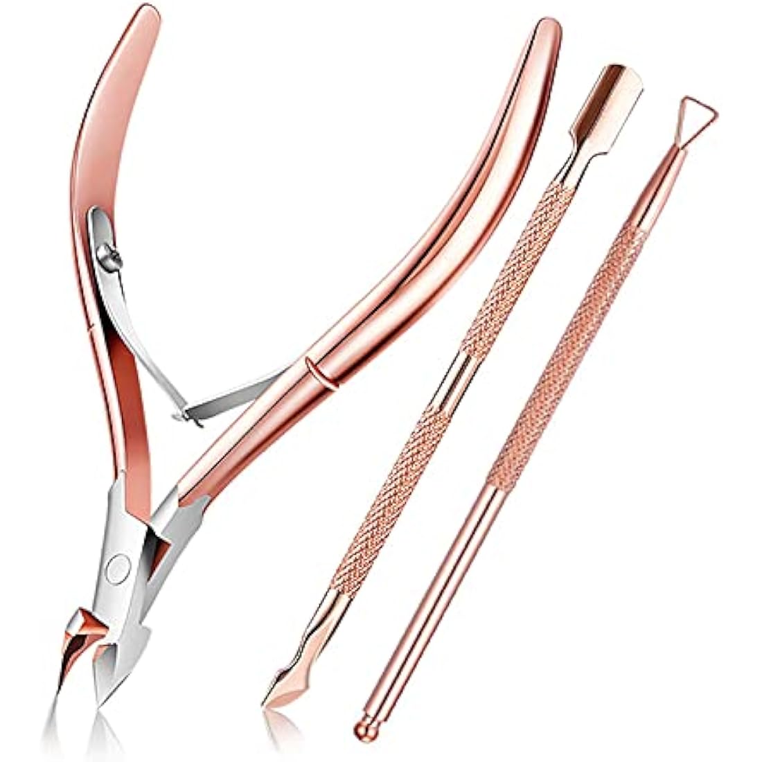 Jolof Store Cuticle Nipper and Pusher Set – Stainless Steel Manicure Kit